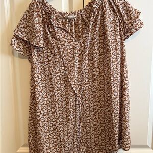 Perch Women's Brown Floral Top